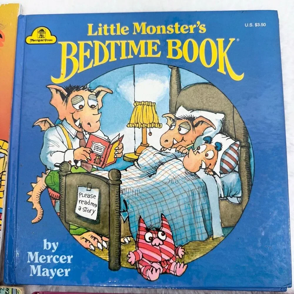 Mercer Meyer Vintage Lot of 4 Children’s Picture Books: Little Monster At Home A